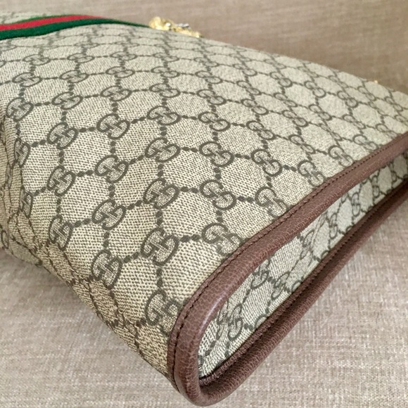 Authentic Gucci Rajah large tote bag brown monogram coated canvas - Picture 7 of 15